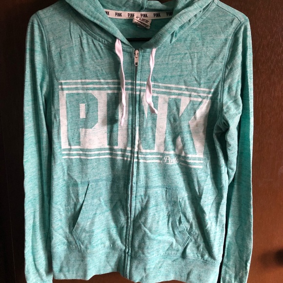 PINK full zip hoodie. Size XS. - Picture 2 of 6